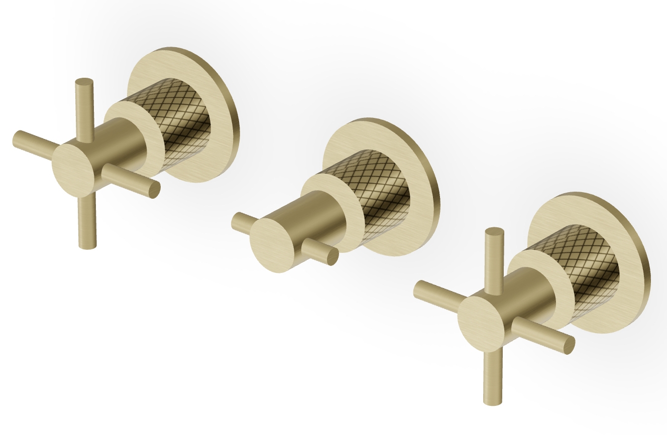 Darmowa Dostawa - Bateria umywalkowa podtynkowa złota Zucchetti Helm ZHM695XP31G3