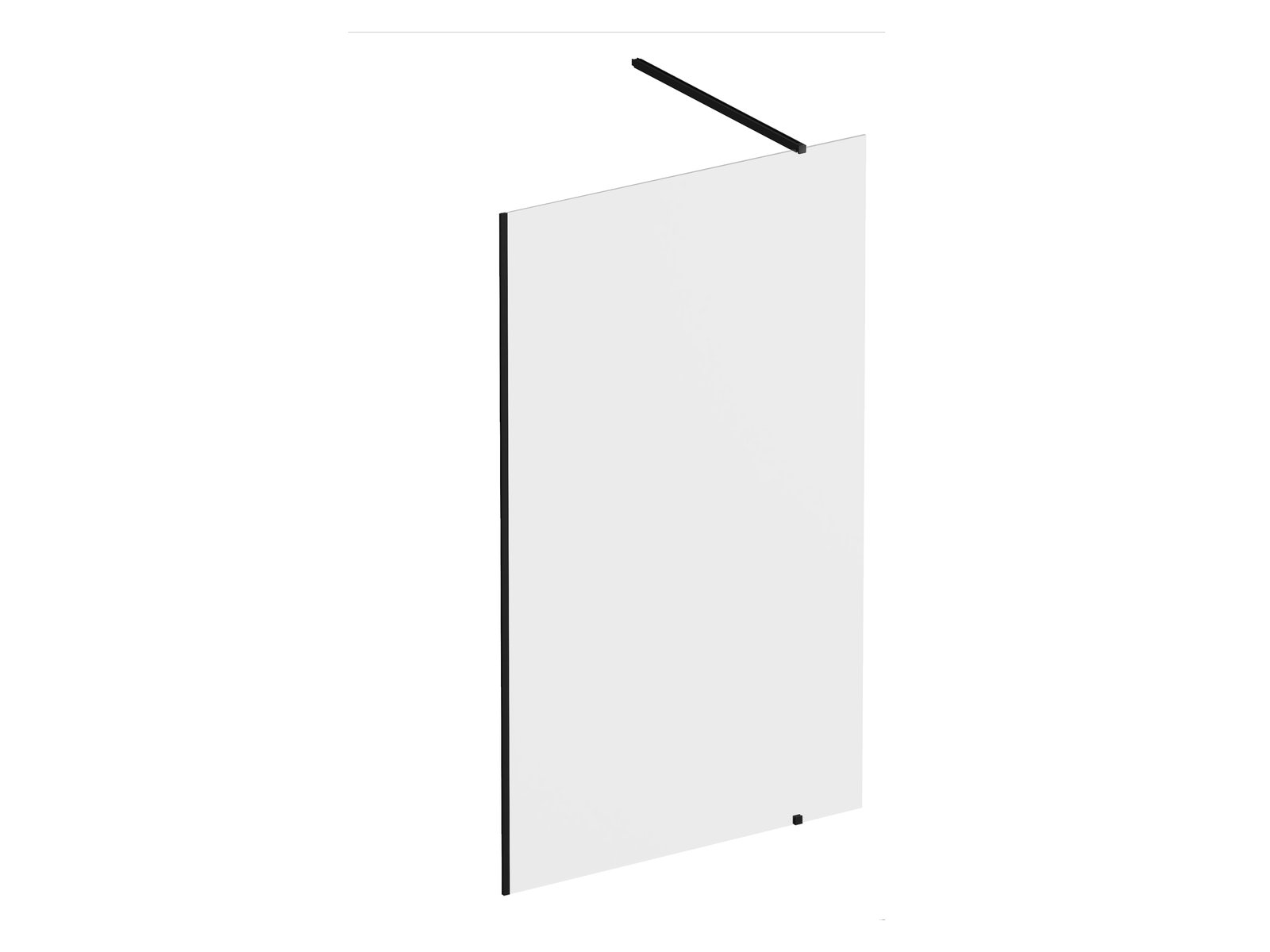 Darmowa Dostawa - Ścianka prysznicowa walk-in 70 cm czarny mat/szkło przezroczyste Ravak Walk-In Wall GW9W1030SZ1