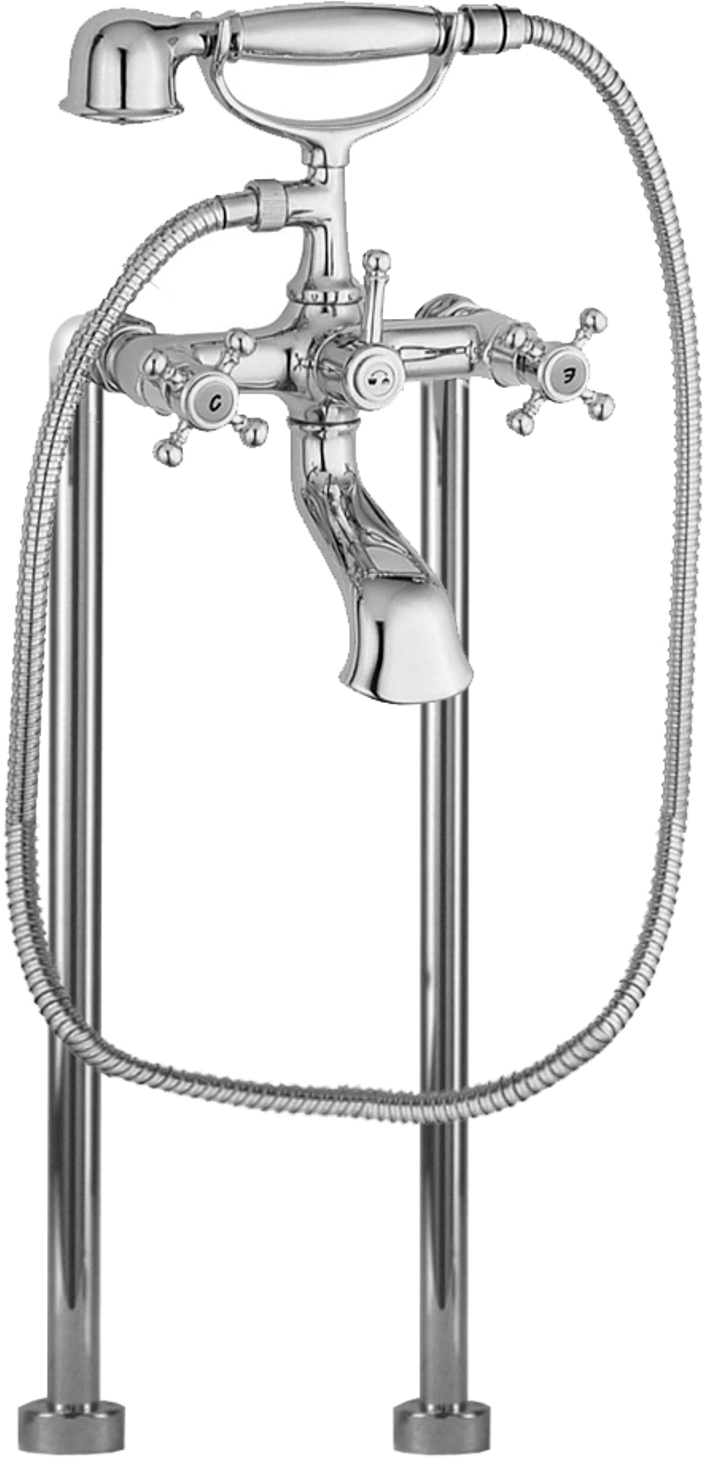 Darmowa Dostawa - Bateria wannowo-prysznicowa wolnostojąca chrom Herzbach Anais 32401000101