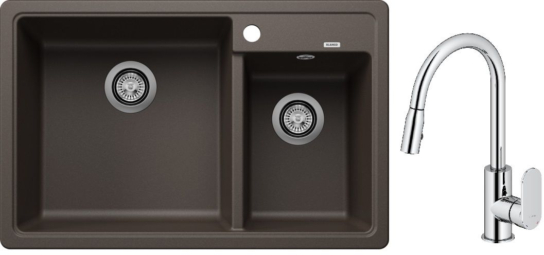 Darmowa Dostawa - Zlewozmywak z baterią /chrom Blanco Legra 8 abset10067