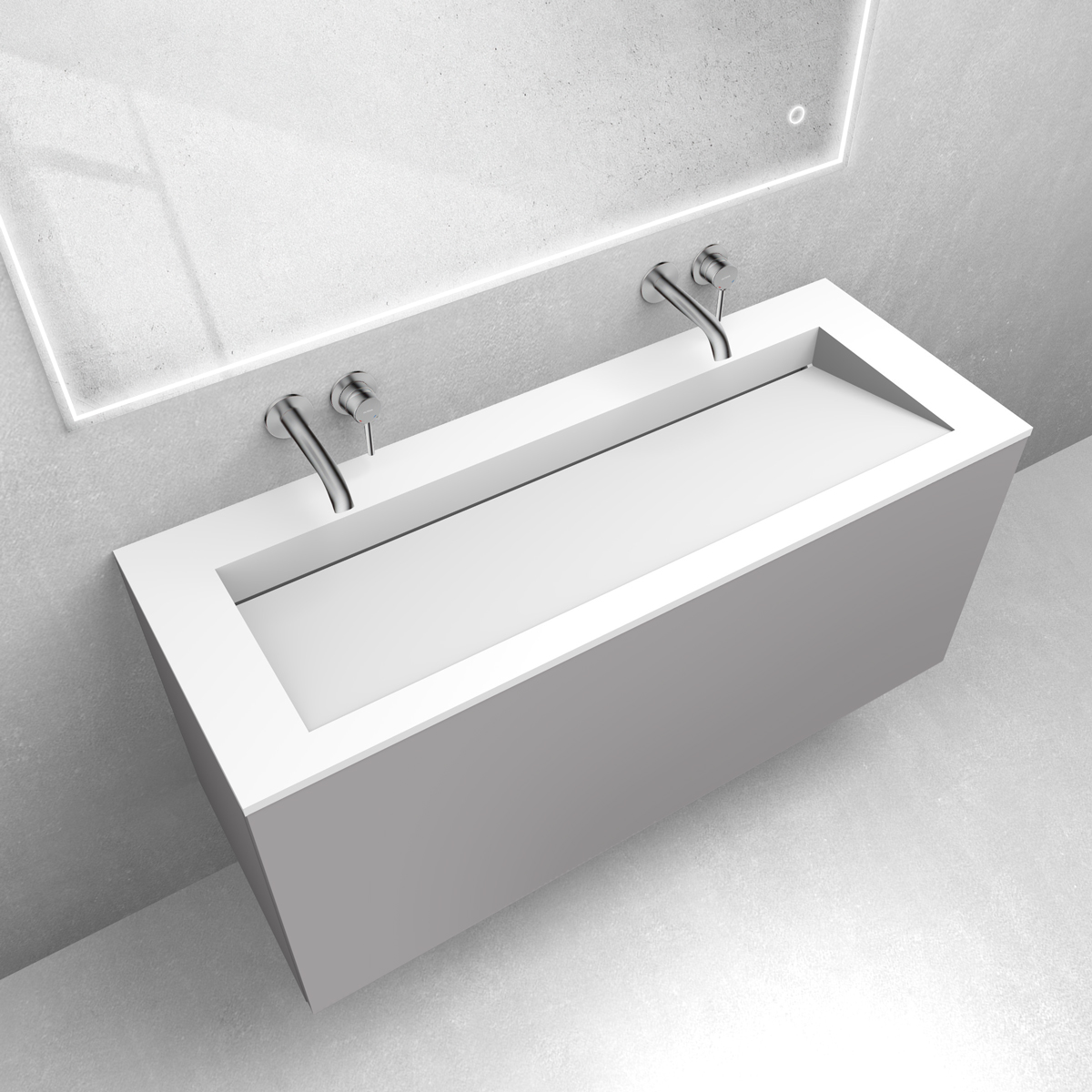 Darmowa Dostawa - Umywalka z szafką 120 cm beżową Oltens Lun 68765900