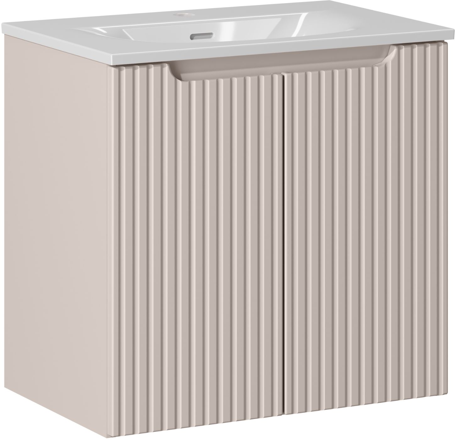 Darmowa Dostawa - Umywalka z szafką 60 cm beżową Comad Nova Cashmere SETNOC60CMDSKY3