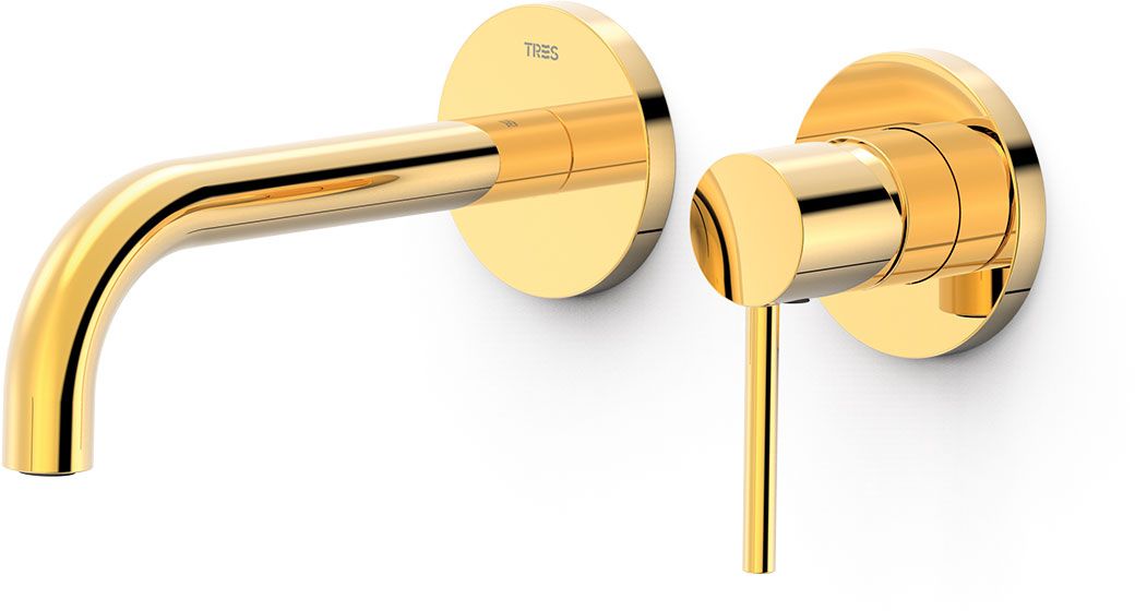 Darmowa Dostawa - Bateria umywalkowa podtynkowa złota Tres Exclusive 26230021OR