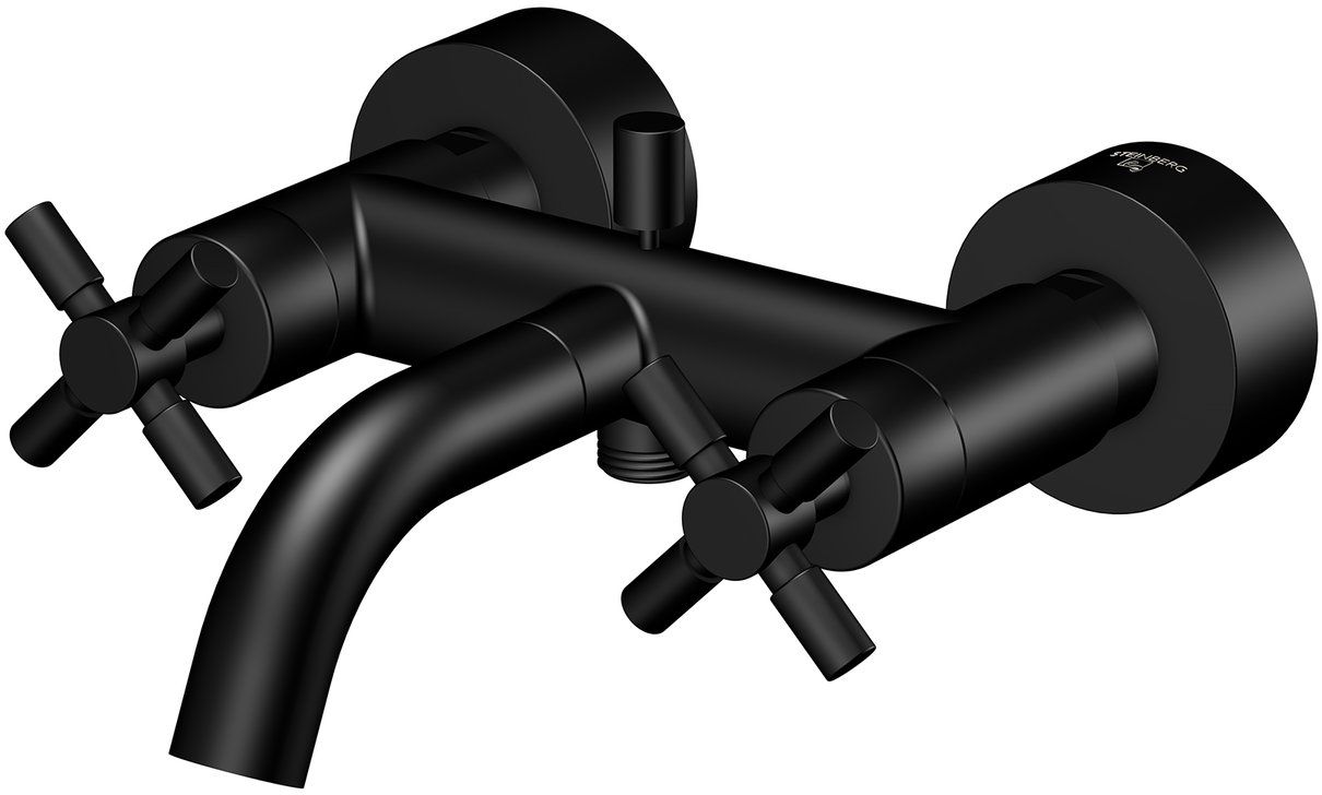 Darmowa Dostawa - Bateria wannowo-prysznicowa ścienna czarna Steinberg 250 2501100S