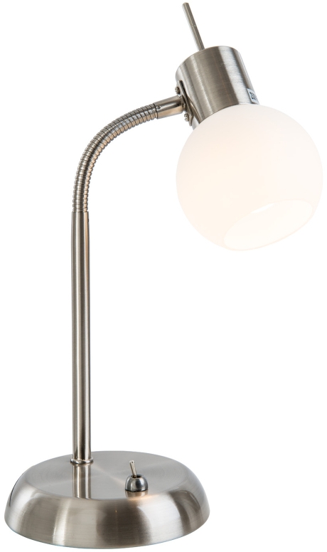 Darmowa Dostawa - Lampa biurkowa 1x5 W biała-nikiel Globo Lighting Loxy 571601016X