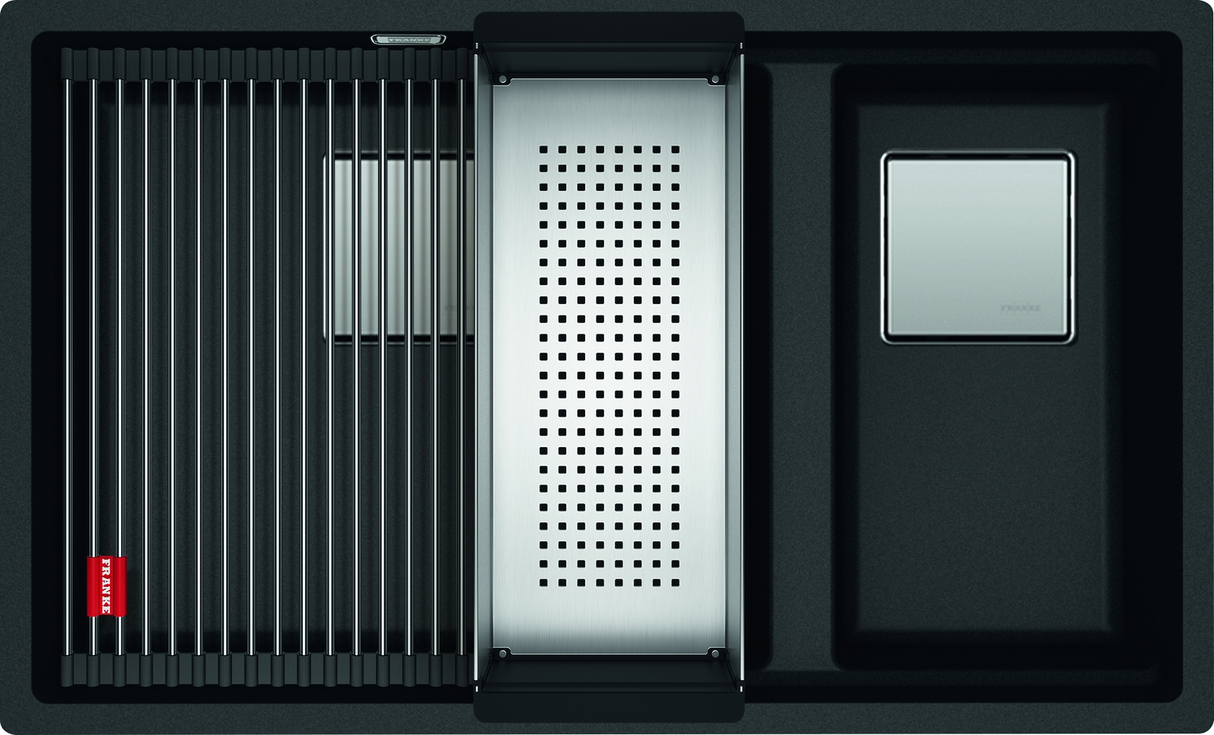 Darmowa Dostawa - Zlewozmywak granitowy 76x46 cm szary/grafitowy/onyx Franke Kanon 1250528636