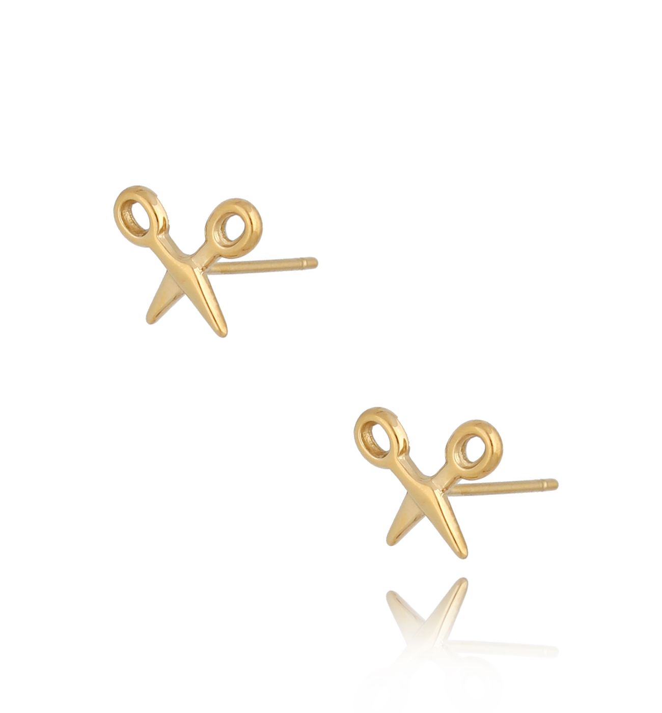 Kolczyki złote nożyczki KSA0193