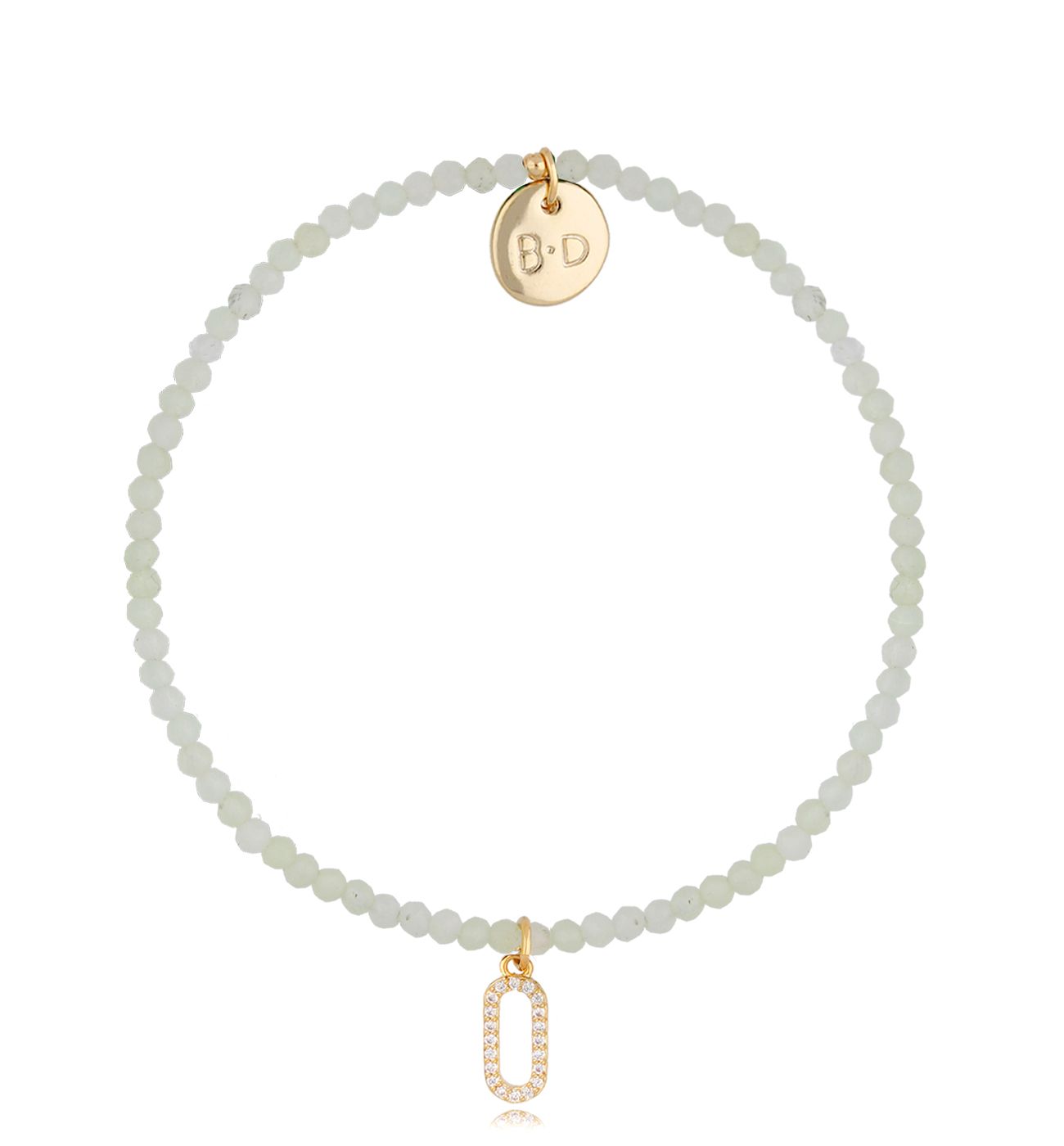 Bransoletka z jadeitami i zawieszką Lifestyle - By Dziubeka