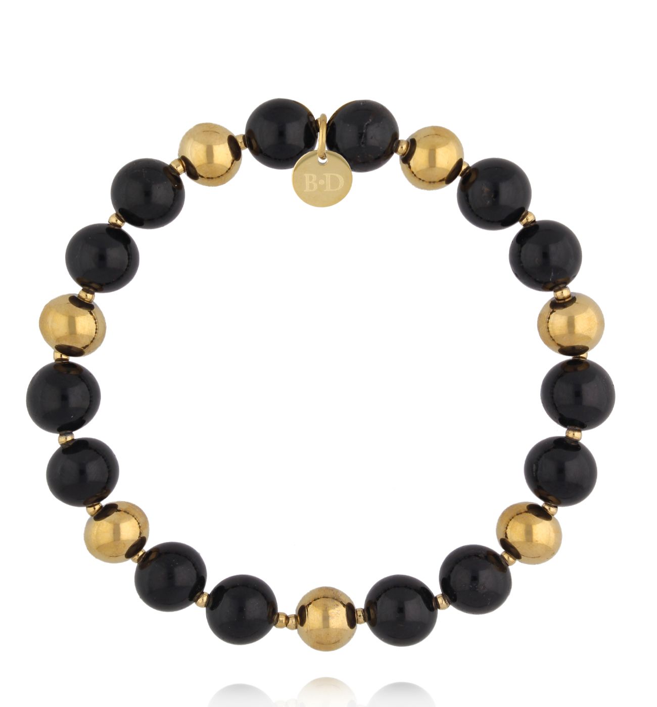 Bransoletka z naturalnego czarnego turmalinu BPA0631