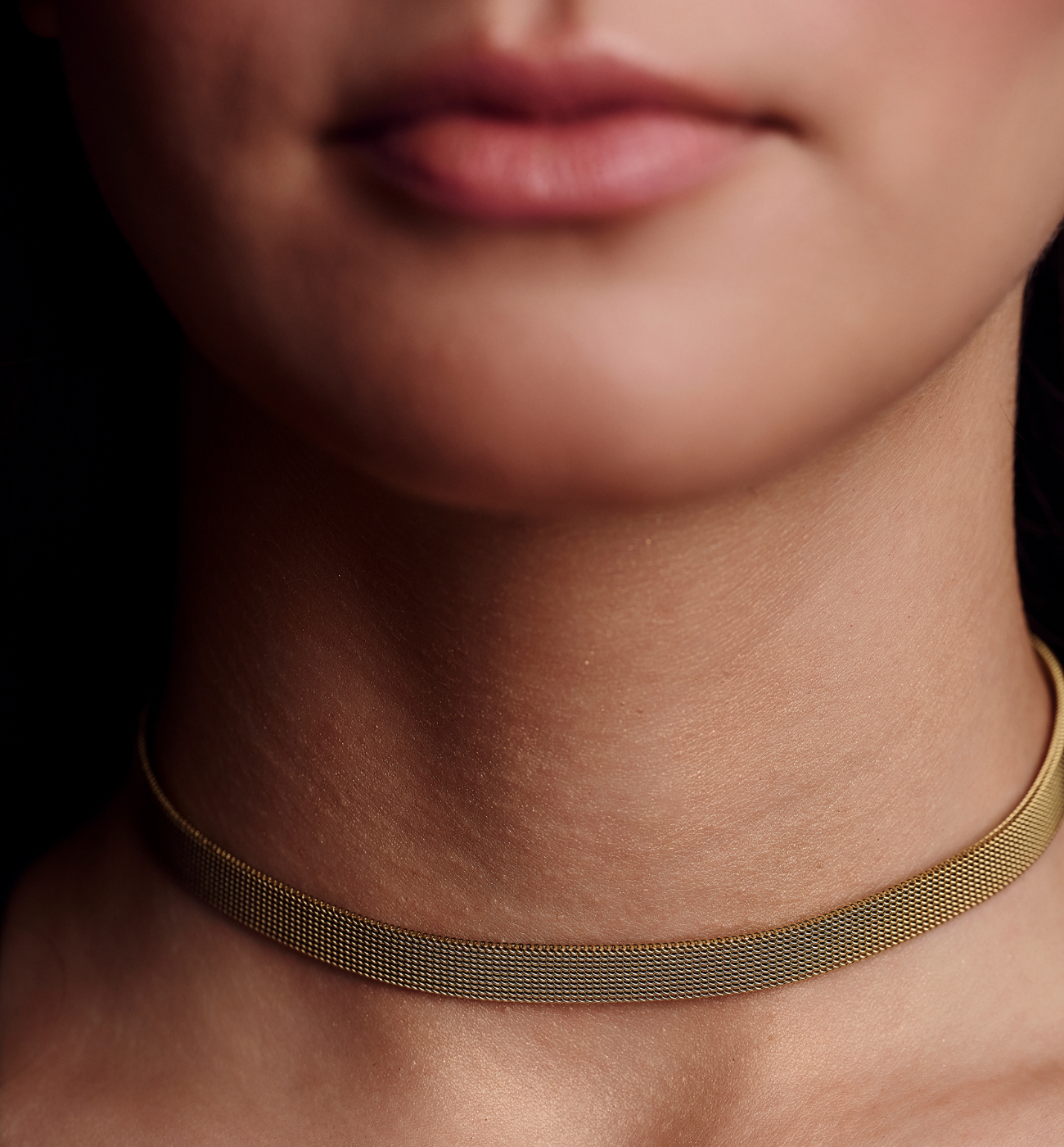 Choker złoty Chic Stainless - By Dziubeka