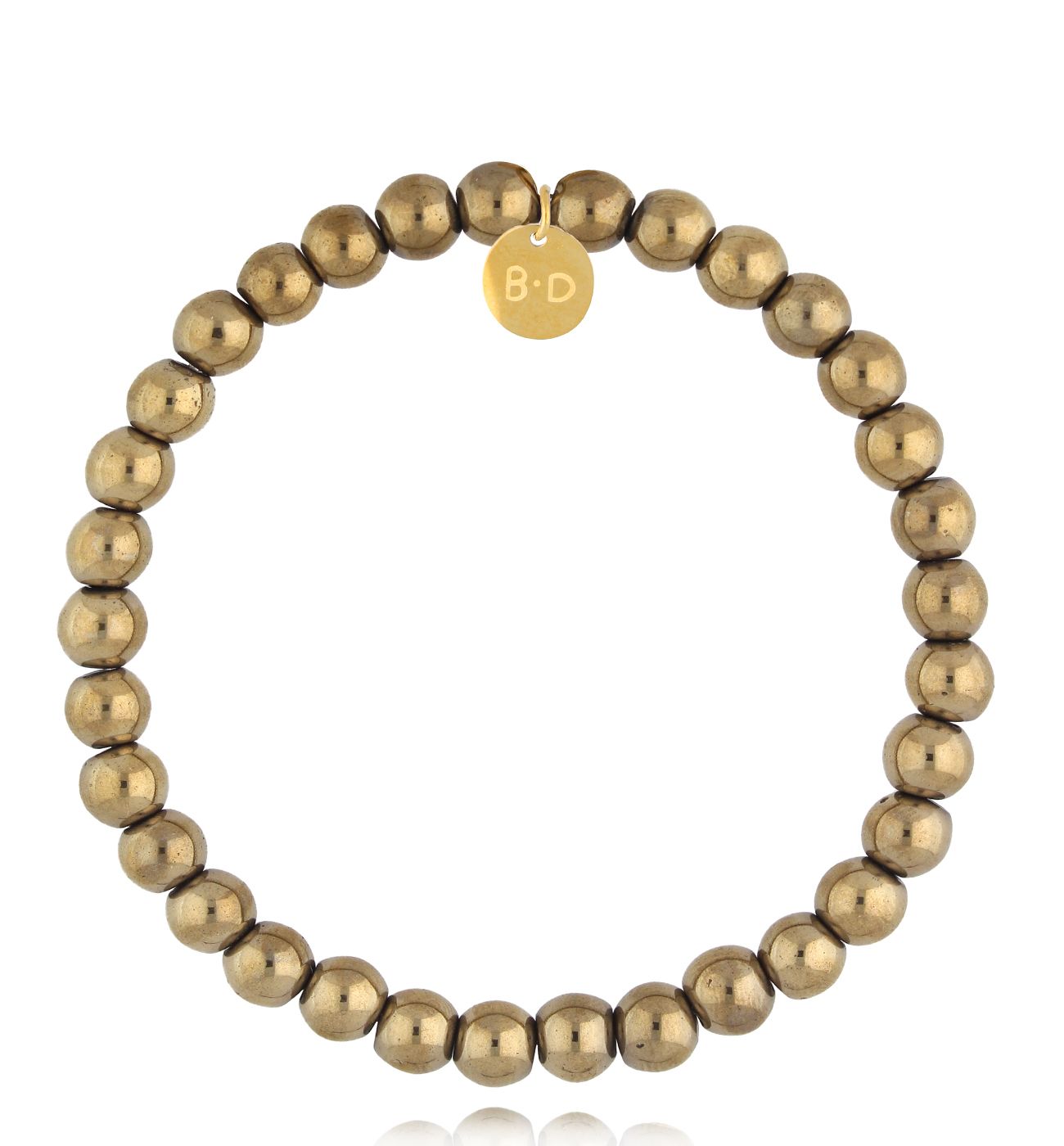 Bransoletka z hematytami złota damska Ameriga - By Dziubeka