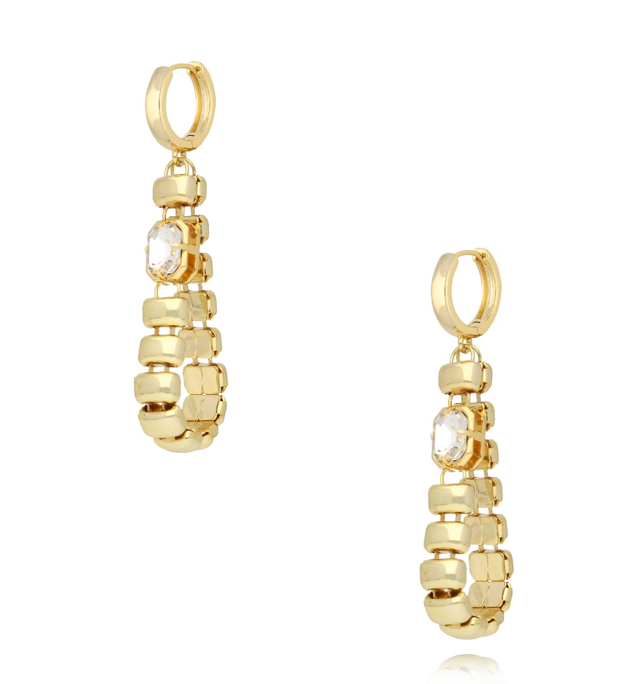 Kolczyki złote z kryształkiem KRG1061