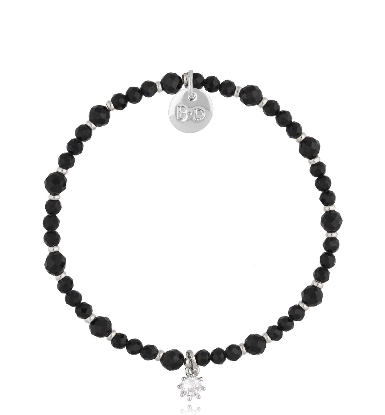 Bransoletka z czarnymi turmalinami Bosna - By Dziubeka