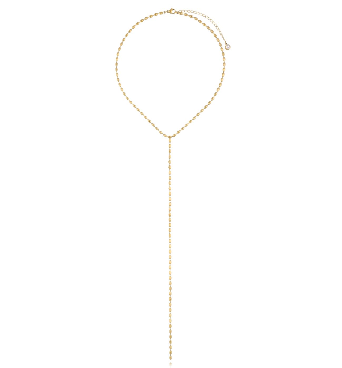 Naszyjnik z krawatką złoty NSY0406