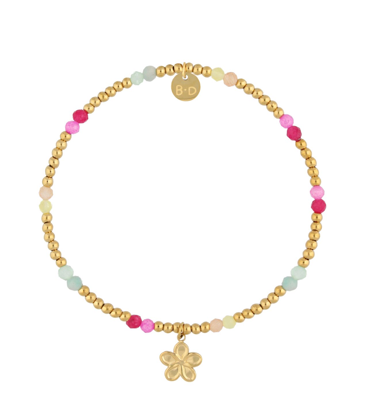 Bransoletka złota z kwiatuszkiem BTW3335