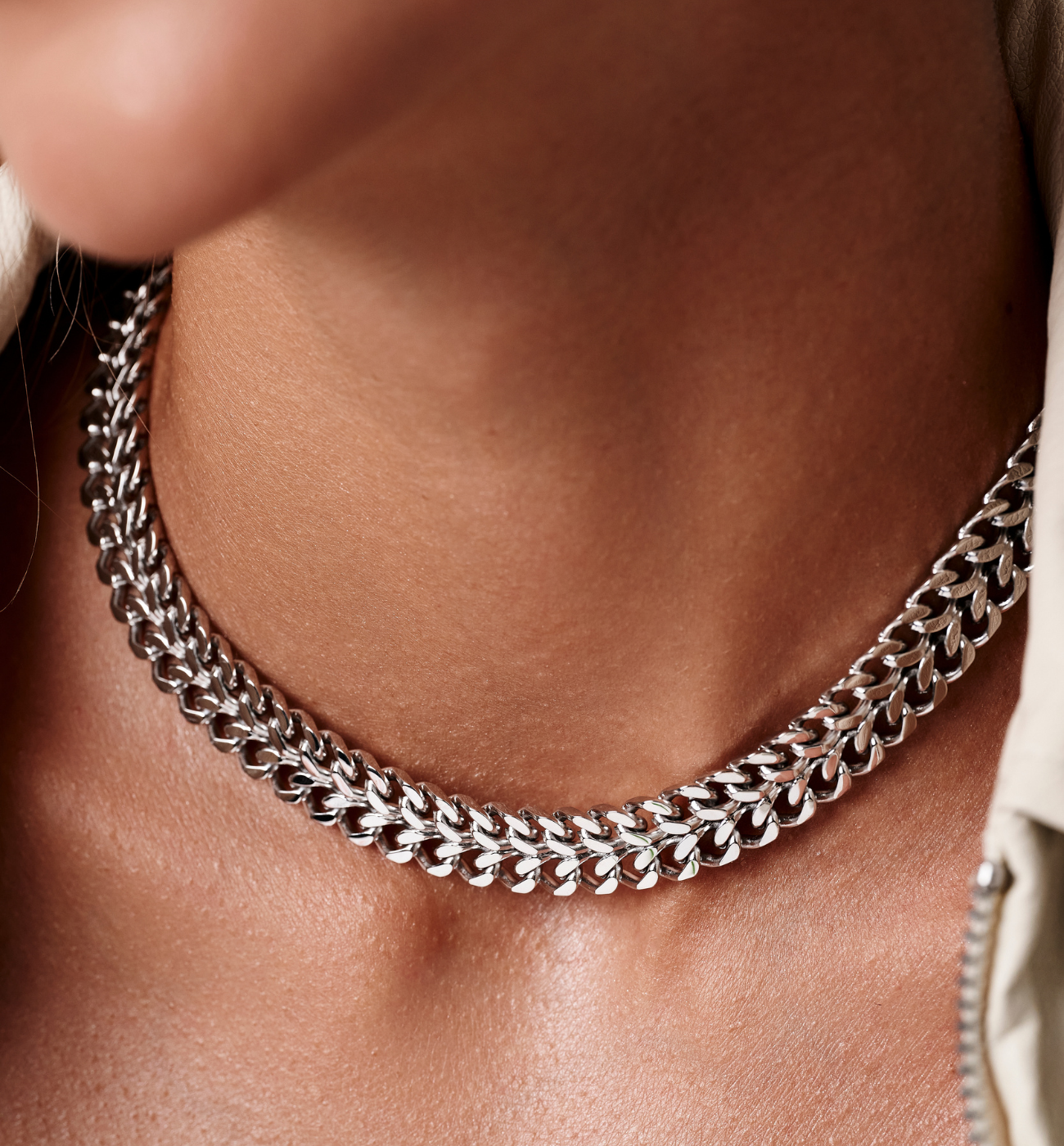 Naszyjnik łańcuch srebrny NSY0494 - By Dziubeka