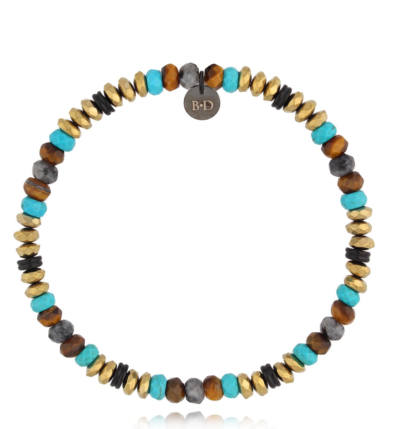 Bransoletka z hematytami i howlitami Eindridi BMITC0588