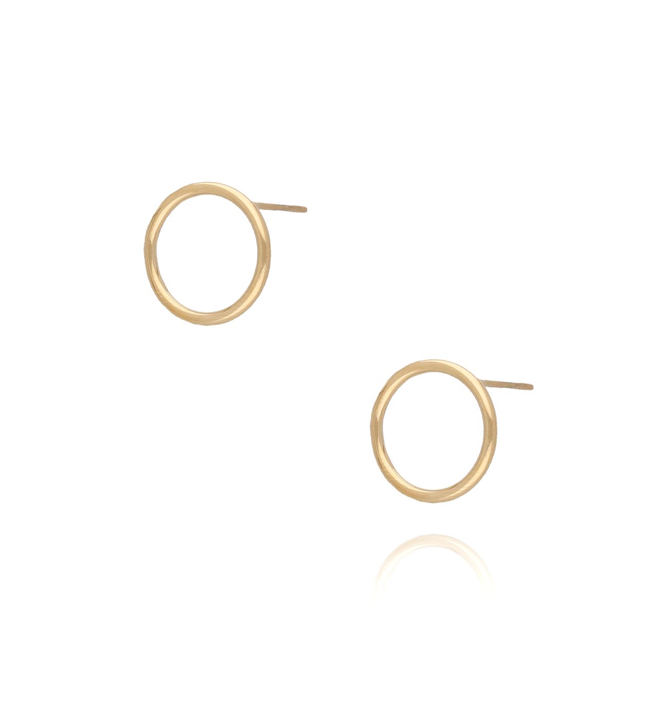 Kolczyki złote kółka Gold Hoops - By Dziubeka