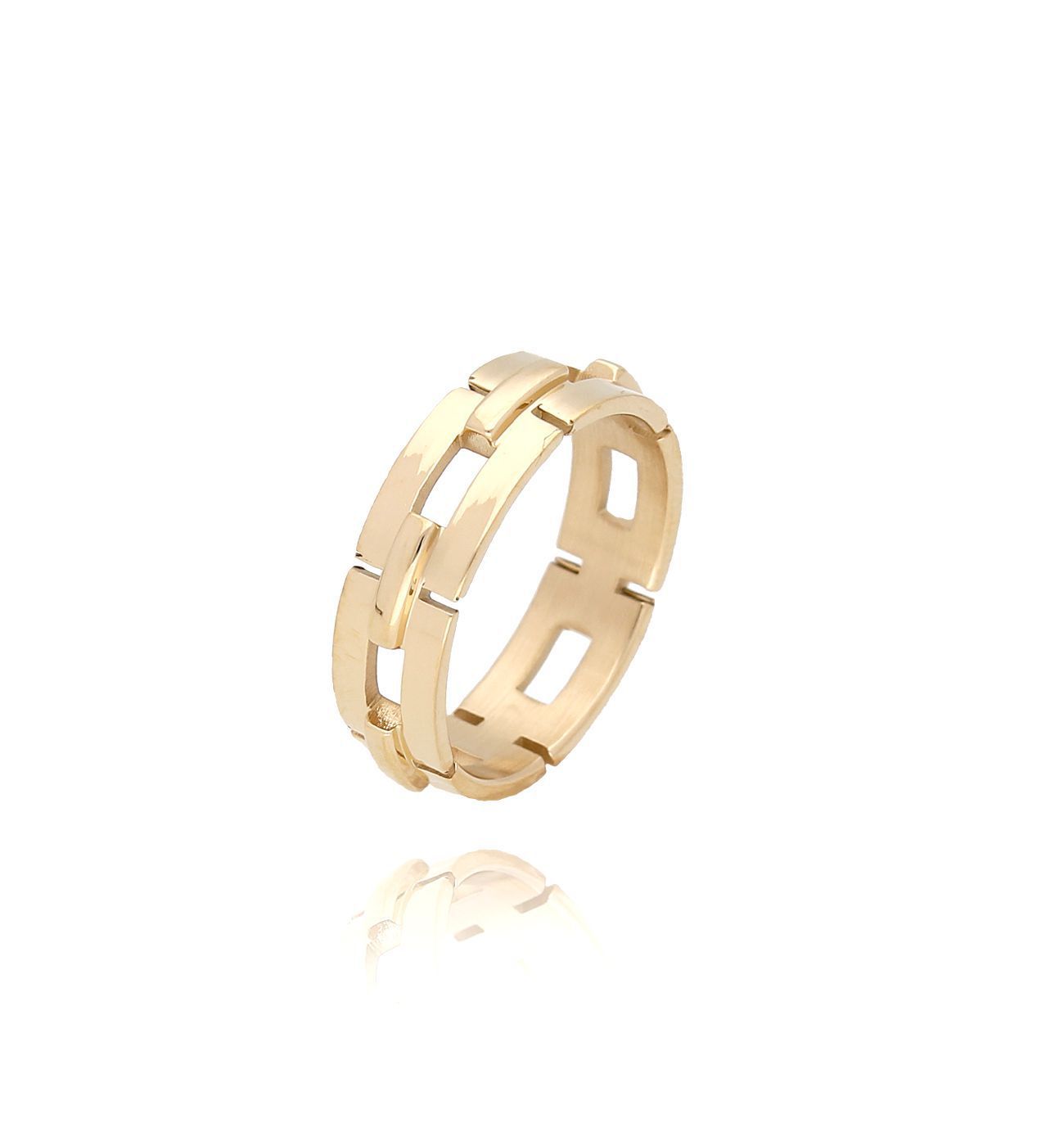 Pierścionek złoty ze stali szlachetnej PSA0120 Rozmiar 12