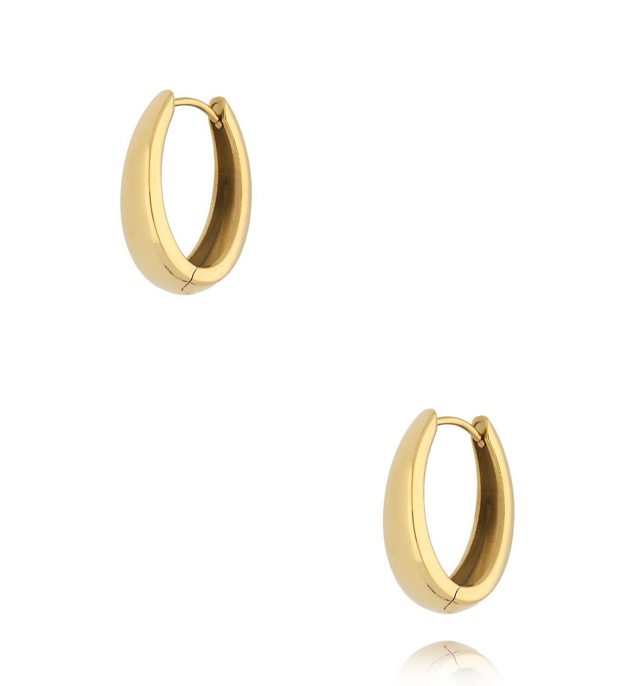 Kolczyki owalne złote KSA2116