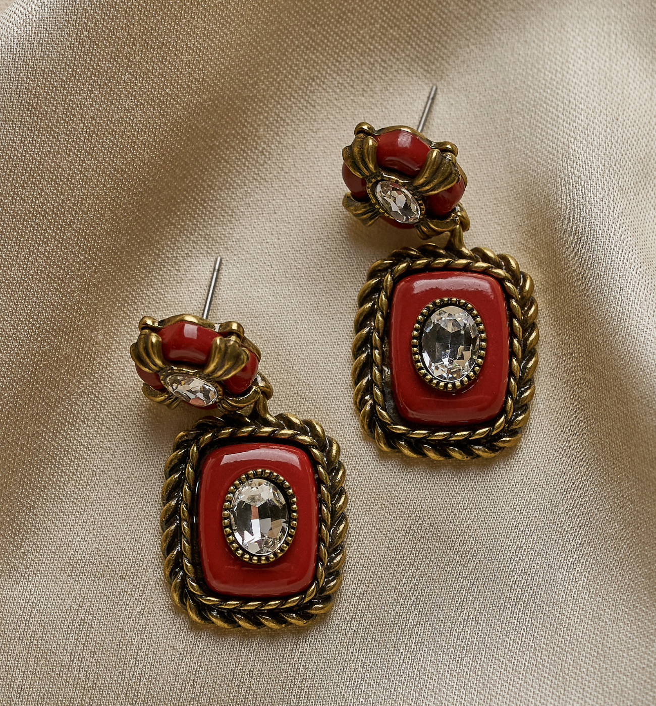 Kolczyki bordowe You Can KPO0024