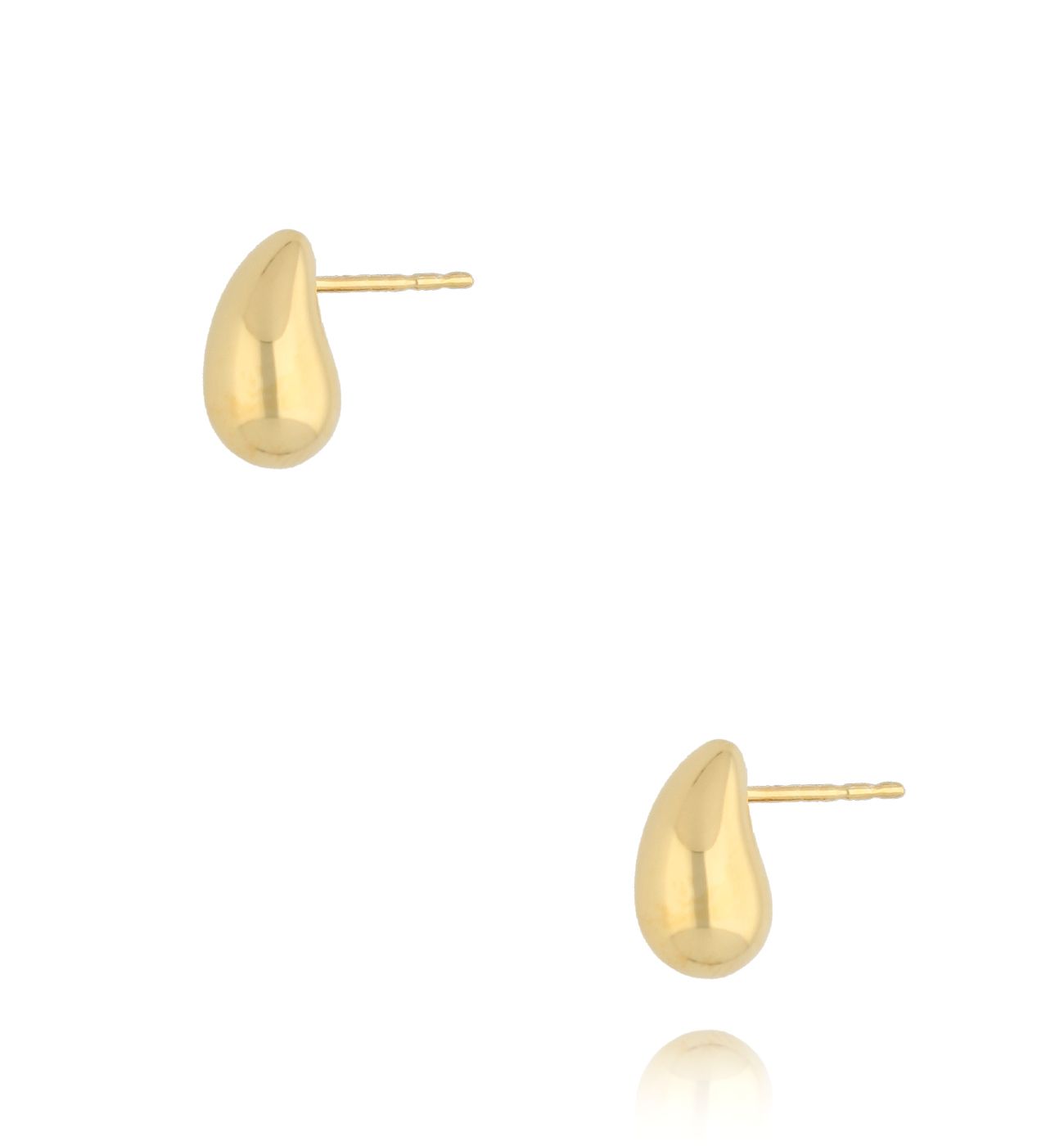 Kolczyki złote kropelki Wrenna małe - By Dziubeka