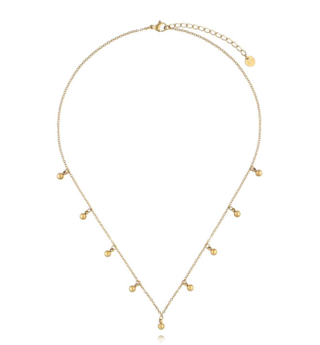 Naszyjnik z kuleczkami złoty NSY0611 - By Dziubeka