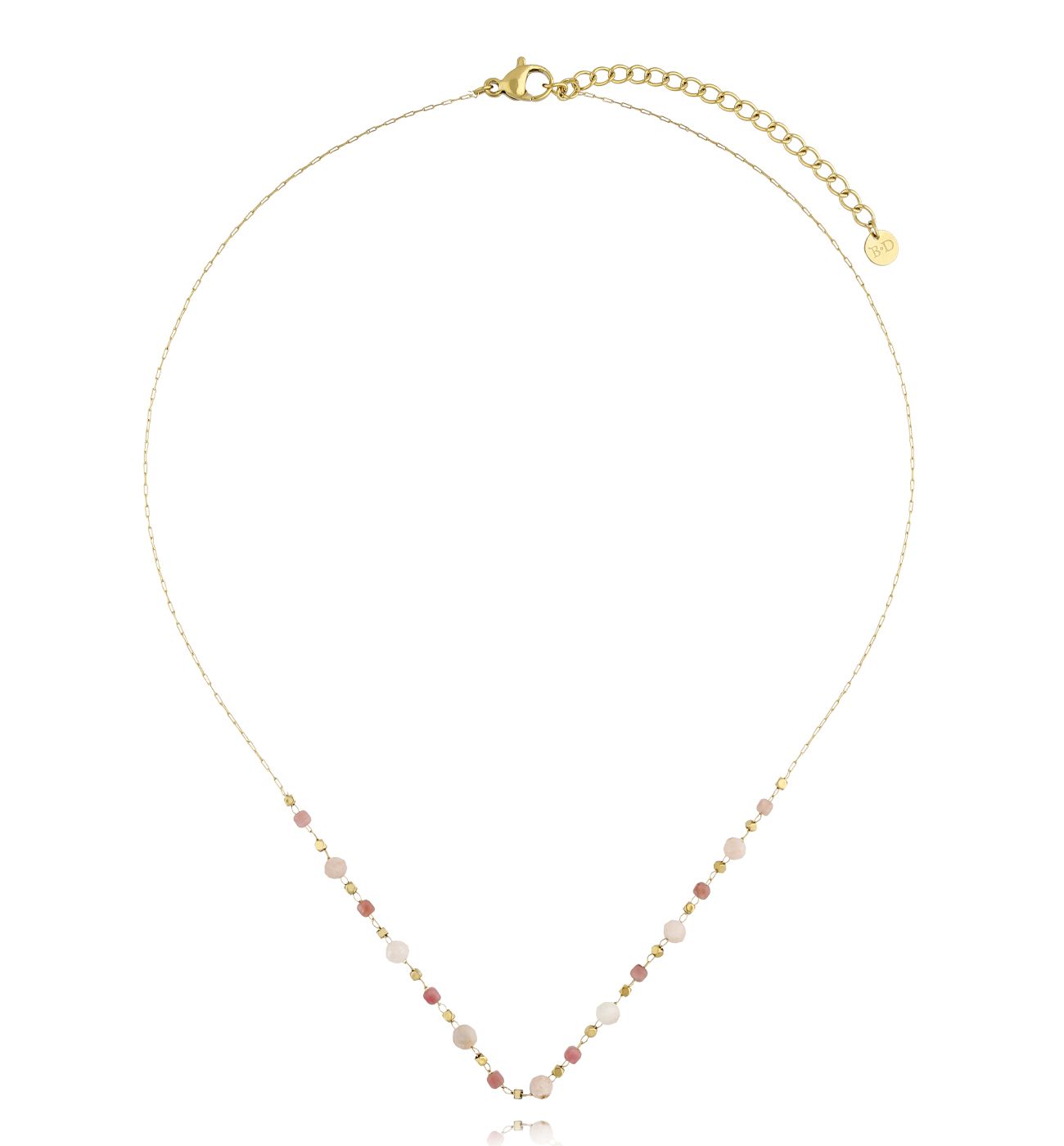 Naszyjnik z różowymi opalami Mystique - By Dziubeka