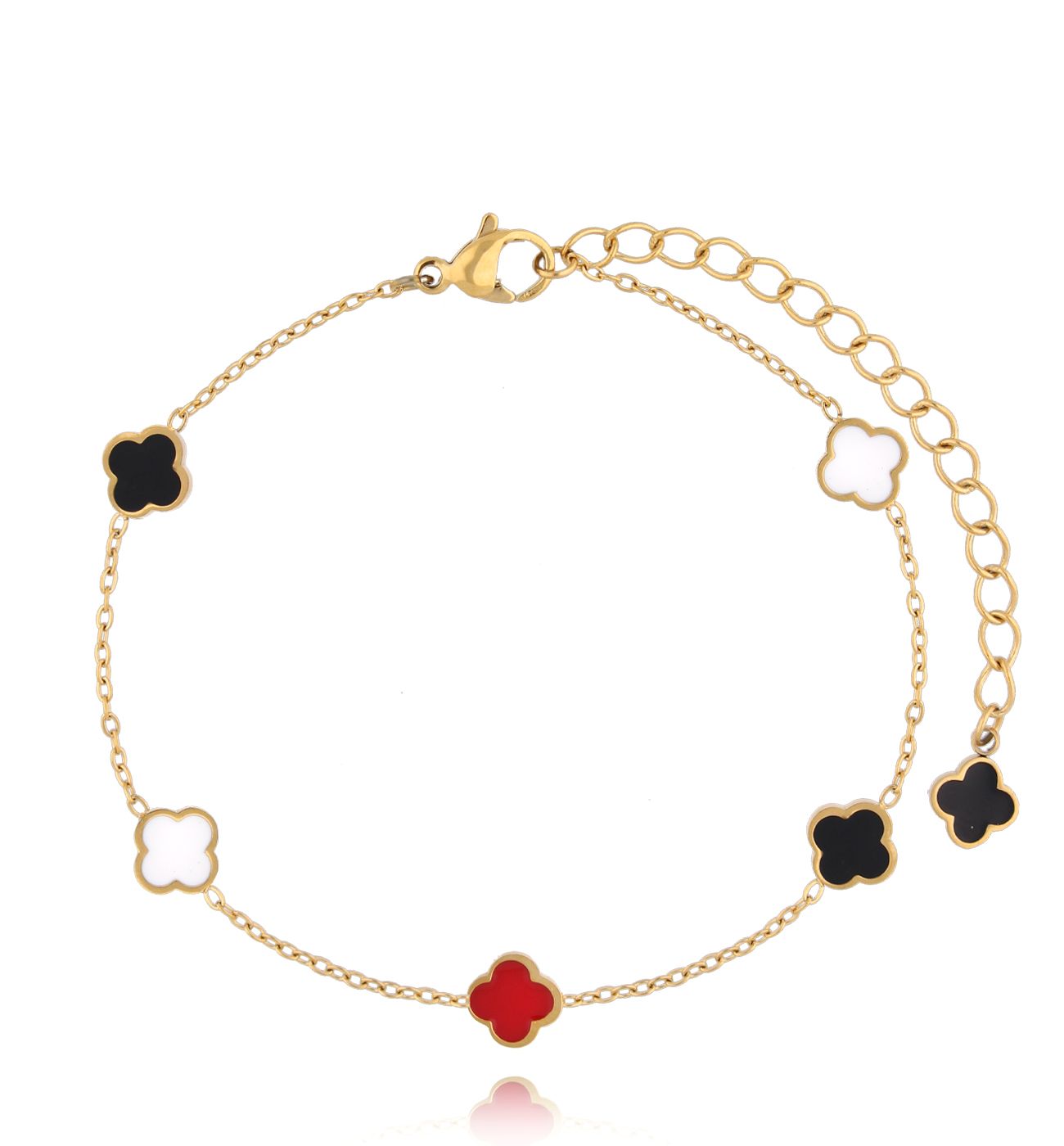 Bransoletka z koniczynkami BSY0078