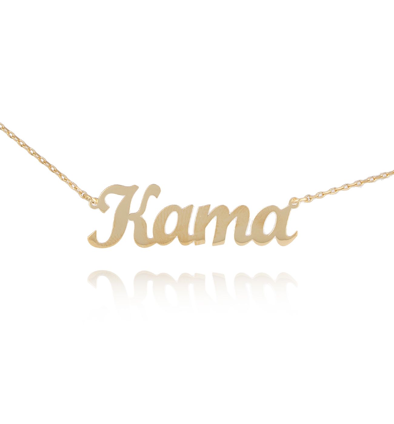 Naszyjnik srebrny pozłacany KAMA NAT0140
