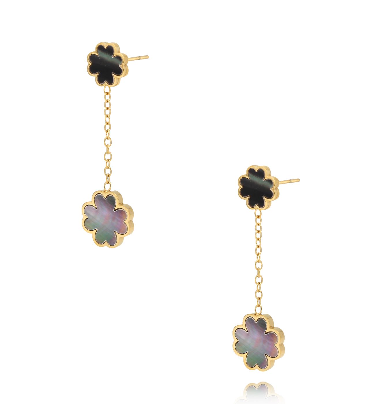 Kolczyki koniczynki z masą perłową Clover Spirit KSA1820