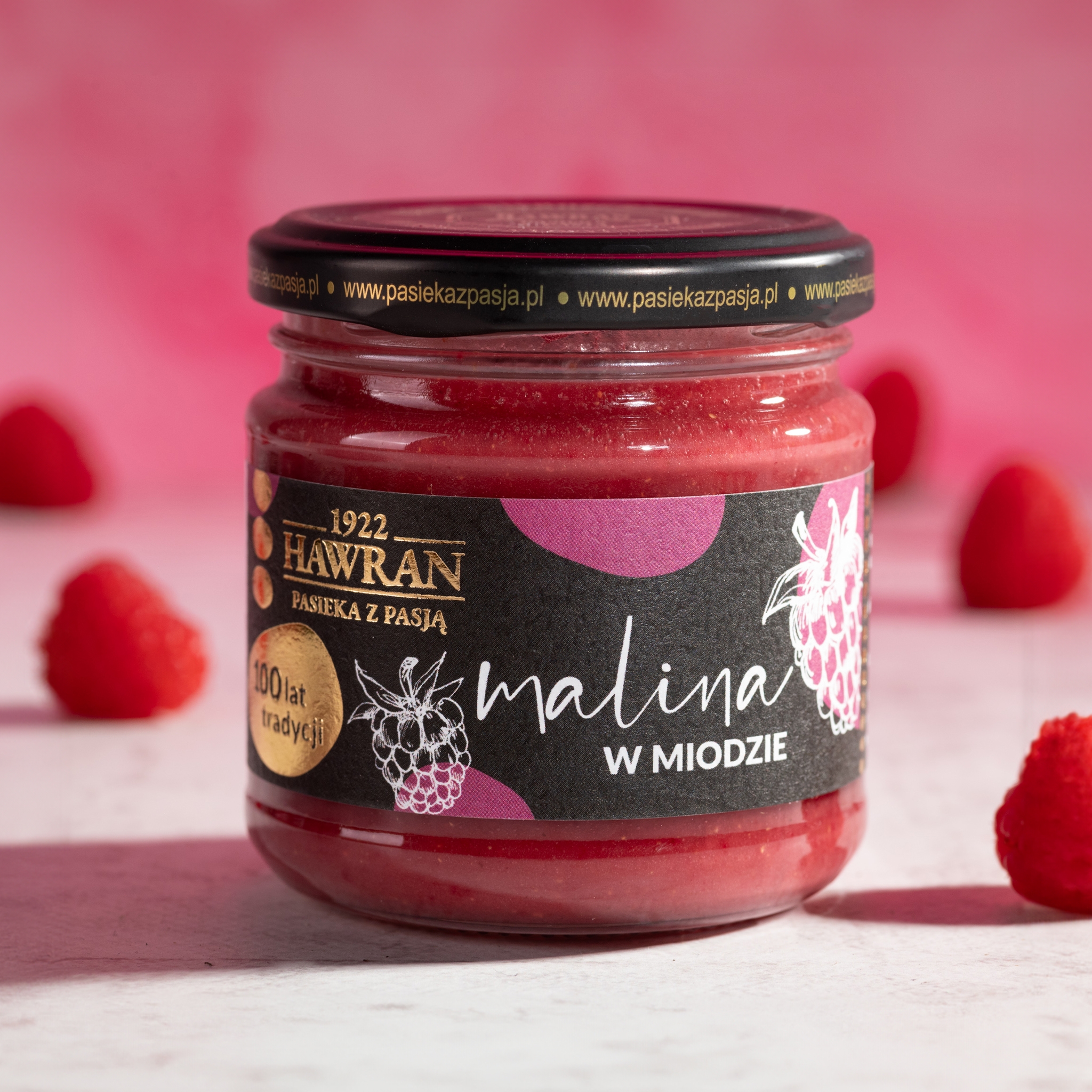 Malina w miodzie wielokwiatowym 240g