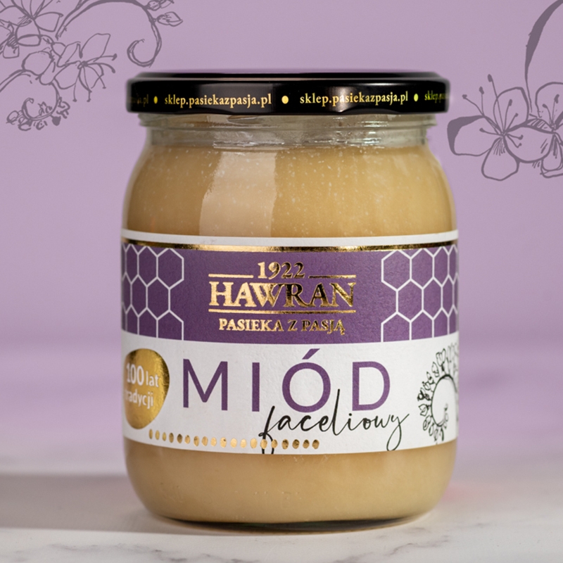 Miód faceliowy 650g