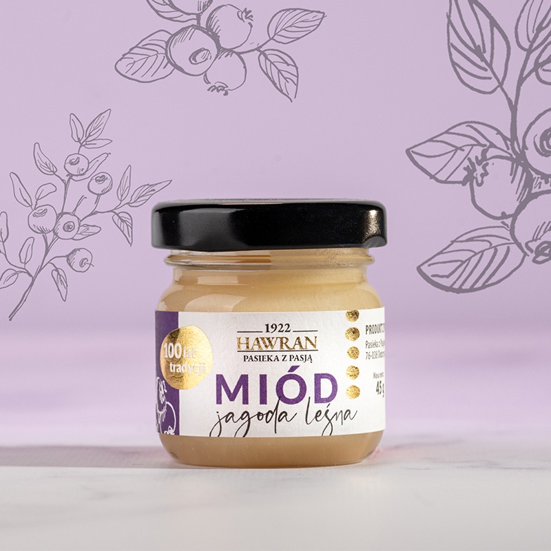 Miód z jagody leśnej 45g