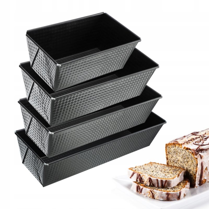 Forma Do Pieczenia KADAX Keksówka Zestaw XXL Czarny 4szt