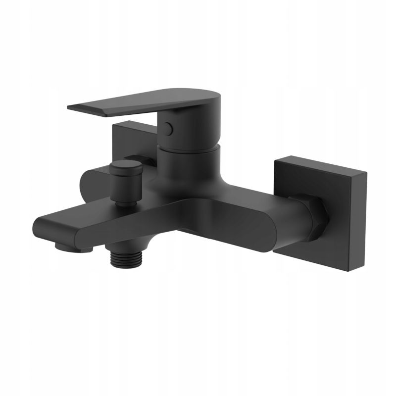 Bateria wannowo-prysznicowa Durasan łazienkowa Durasan ORLANDO czarny mat ścienna 1 szt.