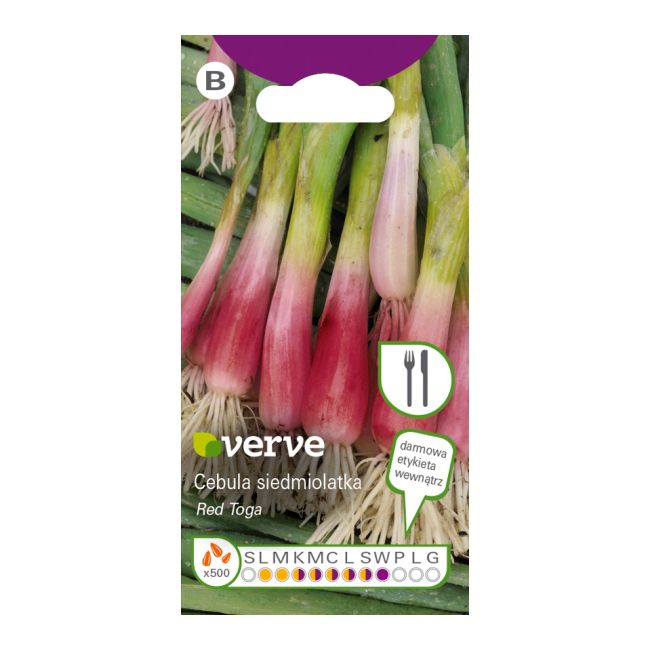 Nasiona cebula siedmiolatka Red Toga Verve