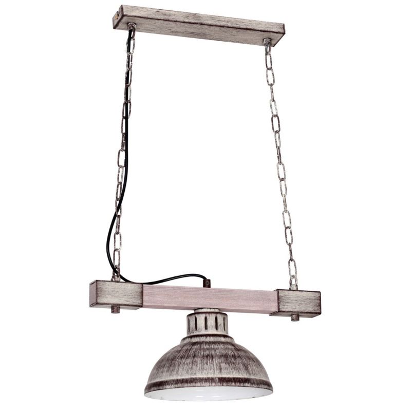 Lampa sufitowa Luminex Hakon brązowo-jasne drewno wym: 66 x 40 x 21 cm 1xE27 x 15W metal 1 szt.