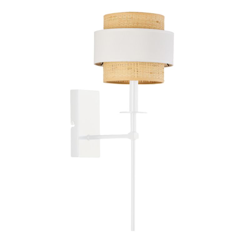 Kinkiet Volta Light Factory Loon Biały/Biały Abażur 1xE27 1szt.