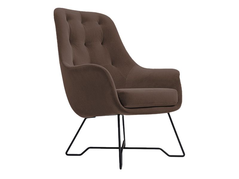 Fotel MIRJAN 24 Ezo chłodny brąz 1 szt.