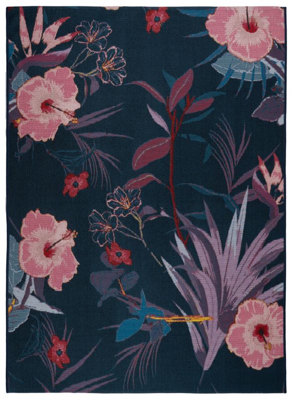 Dywan Multidecor Jungle Outdoor na zewnątrz i do wewnątrz 80 x 160 cm kwiaty różowe 1 szt.