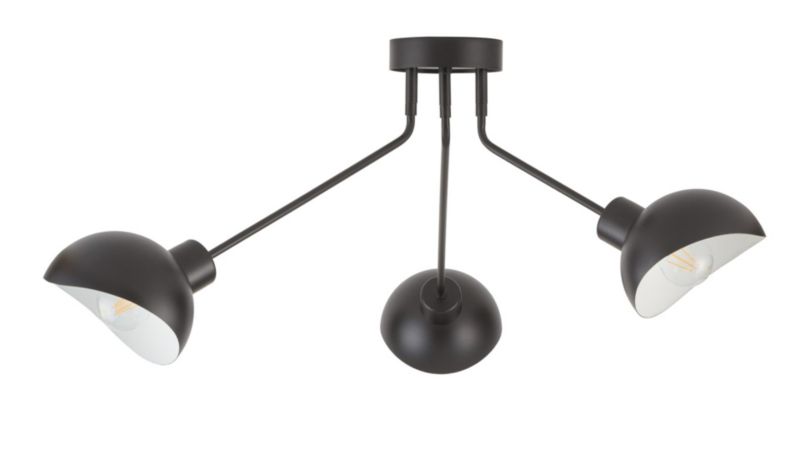 Lampa sufitowa wisząca Sigma Lighting Roy 0898 czarno-biała minimalistyczna 3xE27 x 1 szt.
