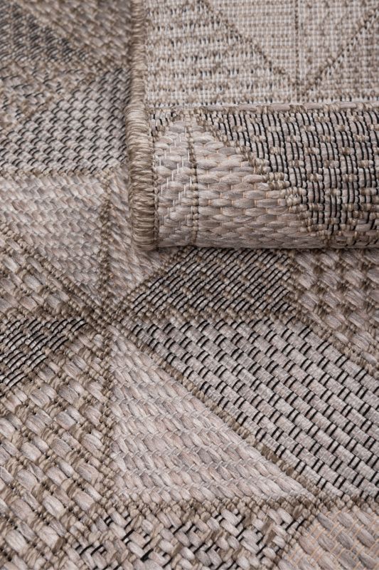 Dywan Multidecor Oria Outdoor na zewnątrz i do wewnątrz 200 x 280 cm geometria szaro-beżowy 1 szt.