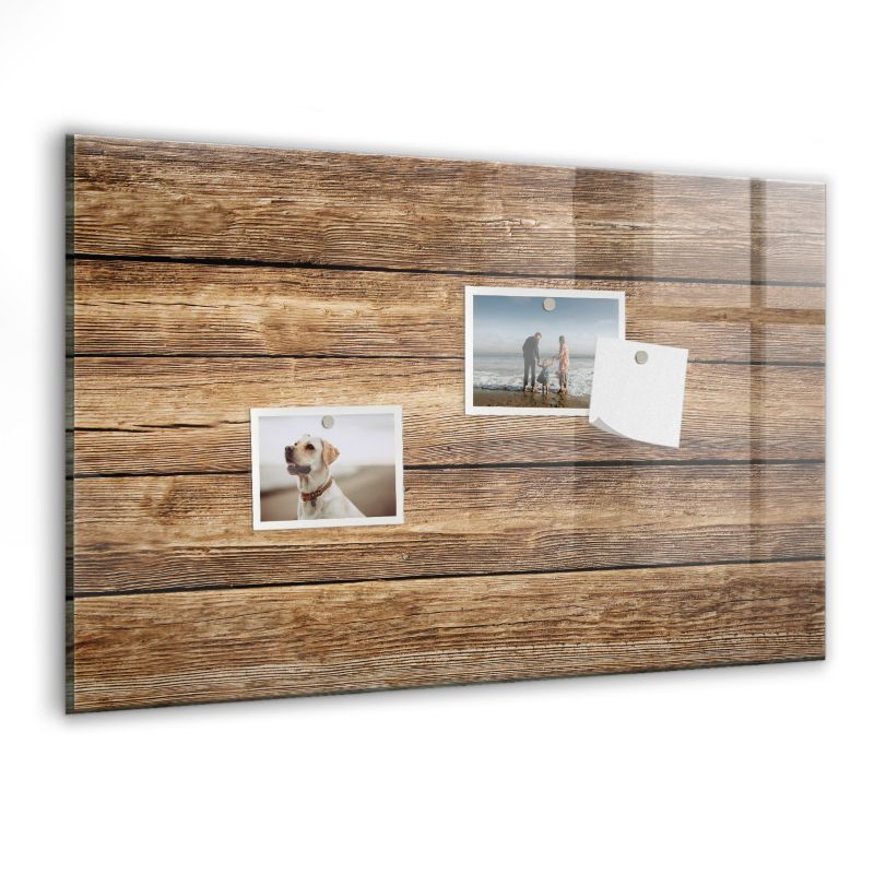 Tablica magnetyczna Wallfluent 60x40 cm Drewniane deski 1 szt.