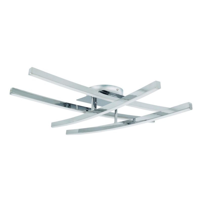 Lampa sufitowa IdeaLED Austin chromowana-biała wym: 12,5 x 59 x 59 cm wbudowany LED 48W 1 szt.