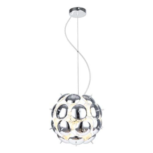 Lampa sufitowa wisząca Lampex Muskat srebrna wym: 100 x 36 x 36 cm 8xE14 x 40W 1 szt.