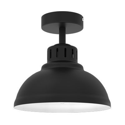 Lampa sufitowa wisząca Luminex Sven 0942 czarny mat-biała industrialna 1xE27 x 15W 1 szt.