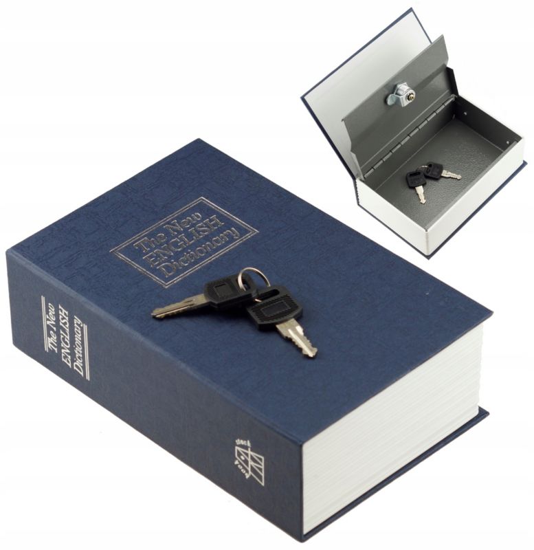 Kasetka FEINZ Metalowa Słownik Książka Sejf Na Pieniądze 1 szt.