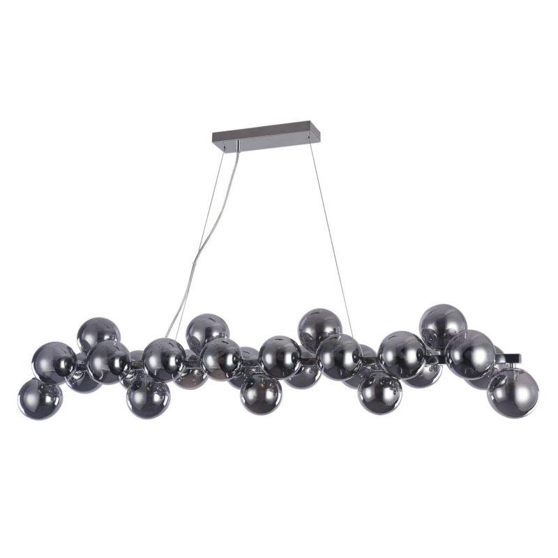 Lampa sufitowa wisząca Italux Cabella 2209 chromowana czarna nowoczesna 25xG9 x 1 szt.