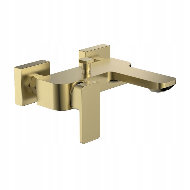 Bateria wannowo-prysznicowa Durasan łazienkowa MONTANA złoty szczotkowany ścienna 1 szt.